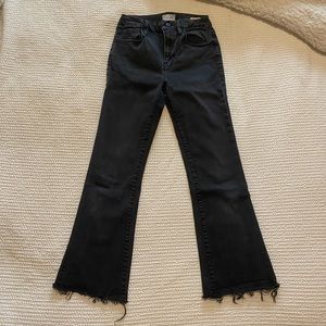 Frame high rise black jeans
